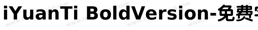 iYuanTi BoldVersion字体转换